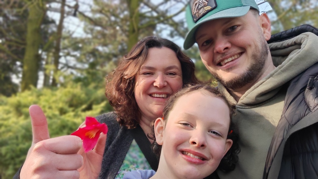 A happy family protected by insurance